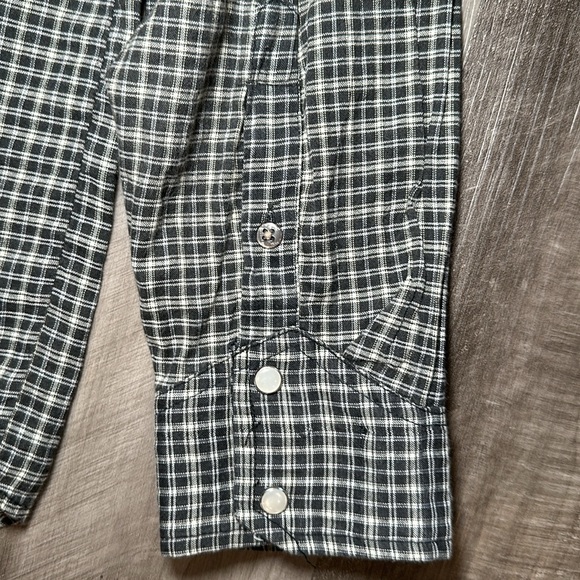 Outback Rider Western Long Sleeve Pearl Snap Button Shirt - XL - Picture 4 of 6